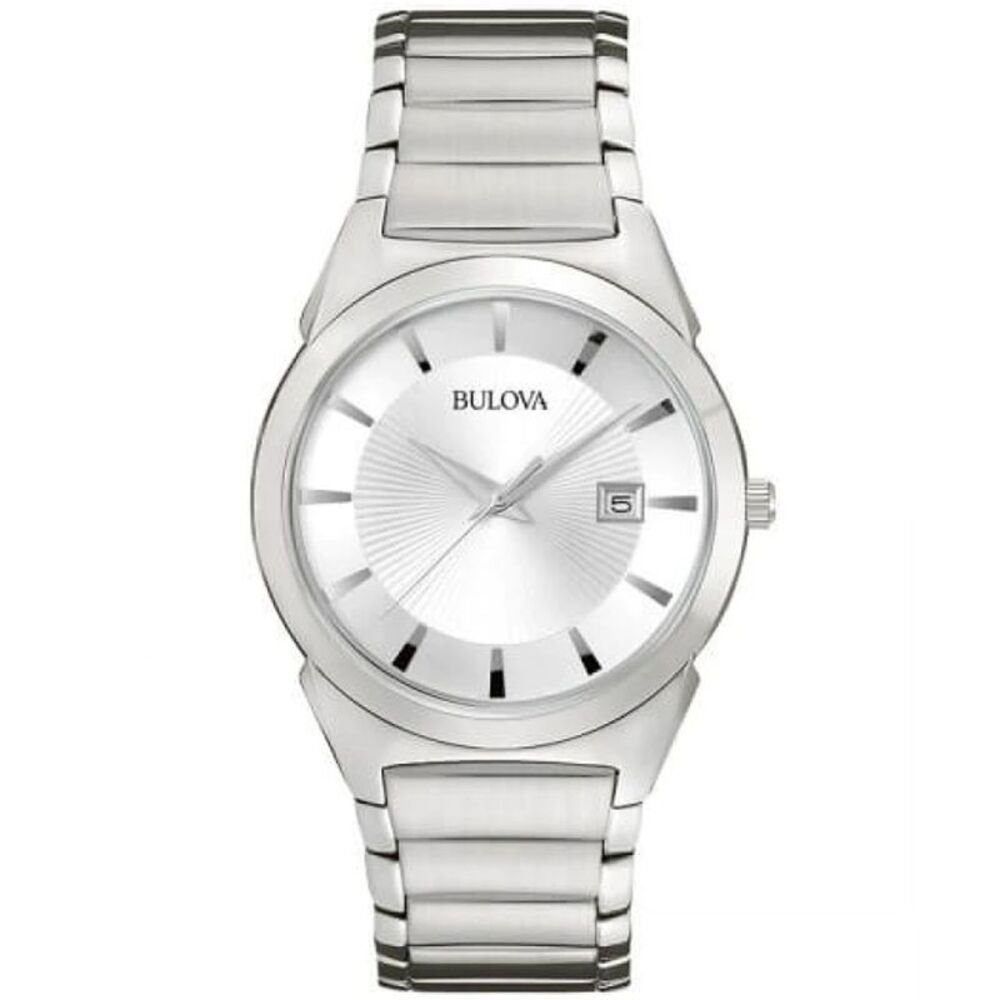 Bulova Men's Classic Silver Dial Watch - 96B015
